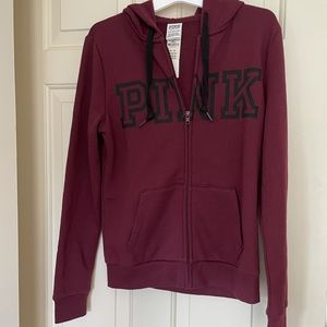 Pink Victoria’s Secret sweatshirt hoodie w/zipper
